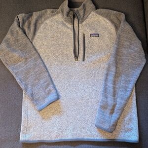 Patagonia Men's Heather Gray Zip-Up Better Sweater